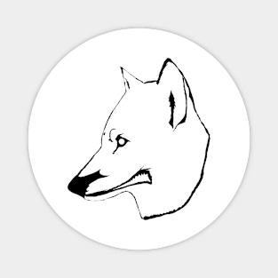 Wolf ( Black Edition ) Magnet